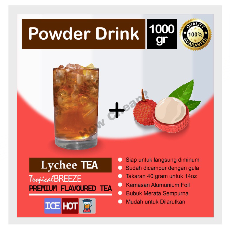 Lychee Tea Bubuk Instan 1kg [Ready to Drink] #018