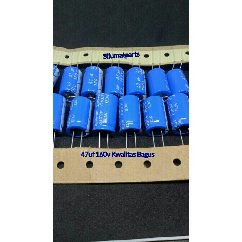 Elco 47uf 160v / Elko 47uf 160v / Kapasitor Elco 47uf 160v