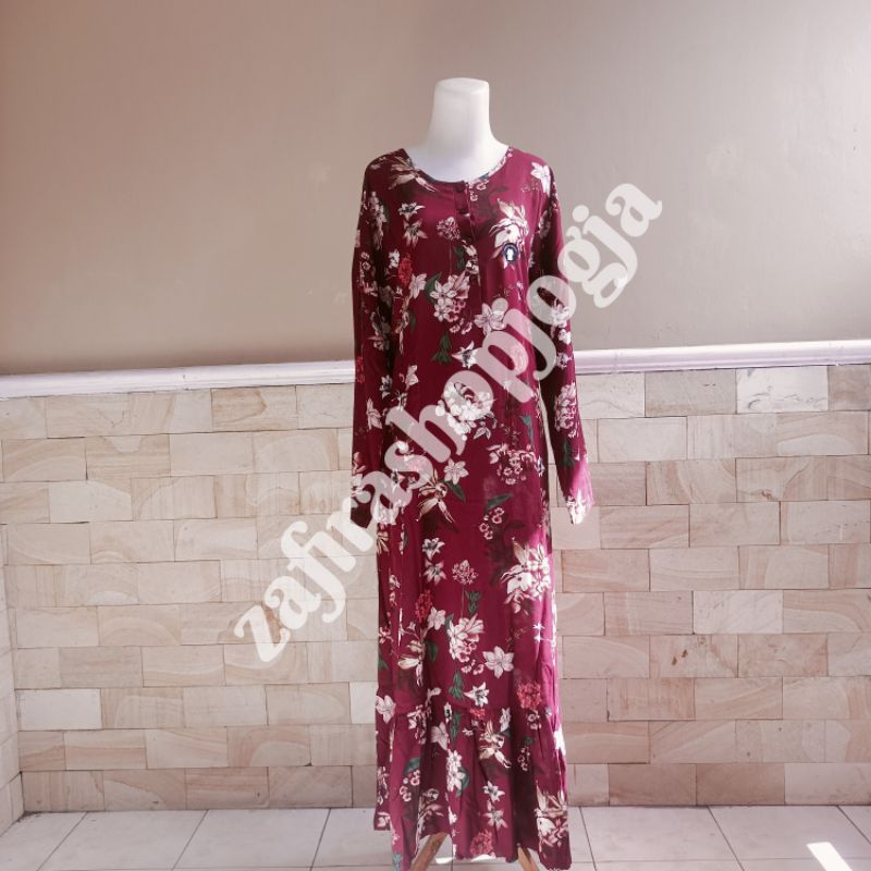L - Daster muslim styves daster panjang st.yves pakaian tidur st.yves kelapa