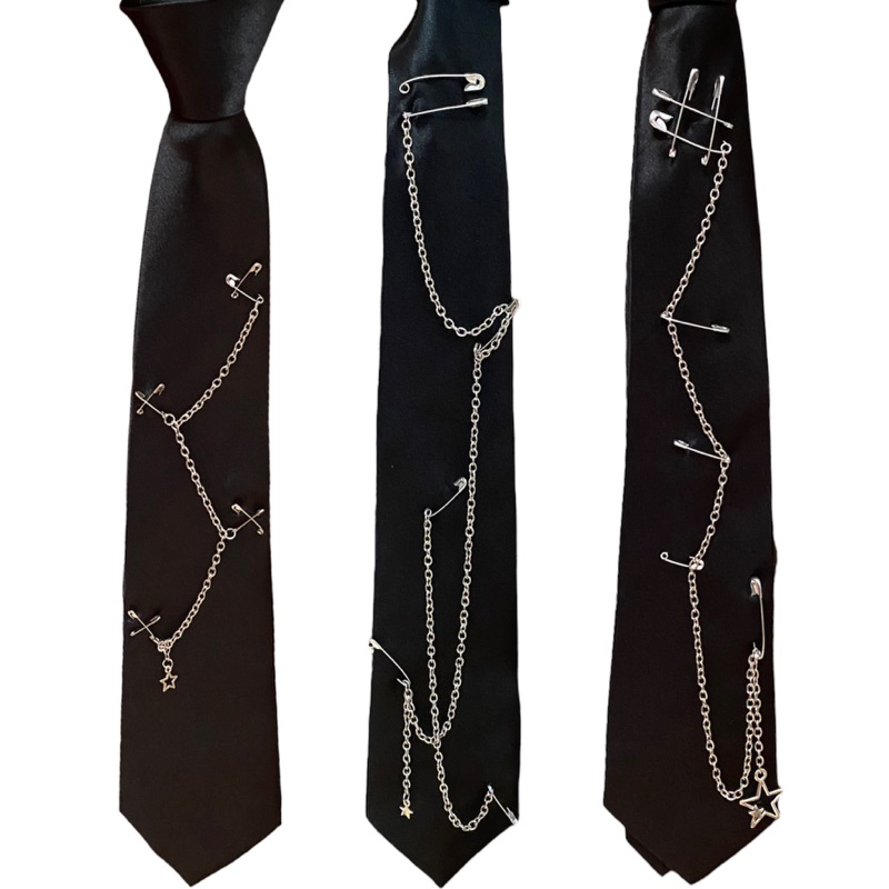 ALT GOTH CHAIN REWORKED TIES (DASI) MODEL 3