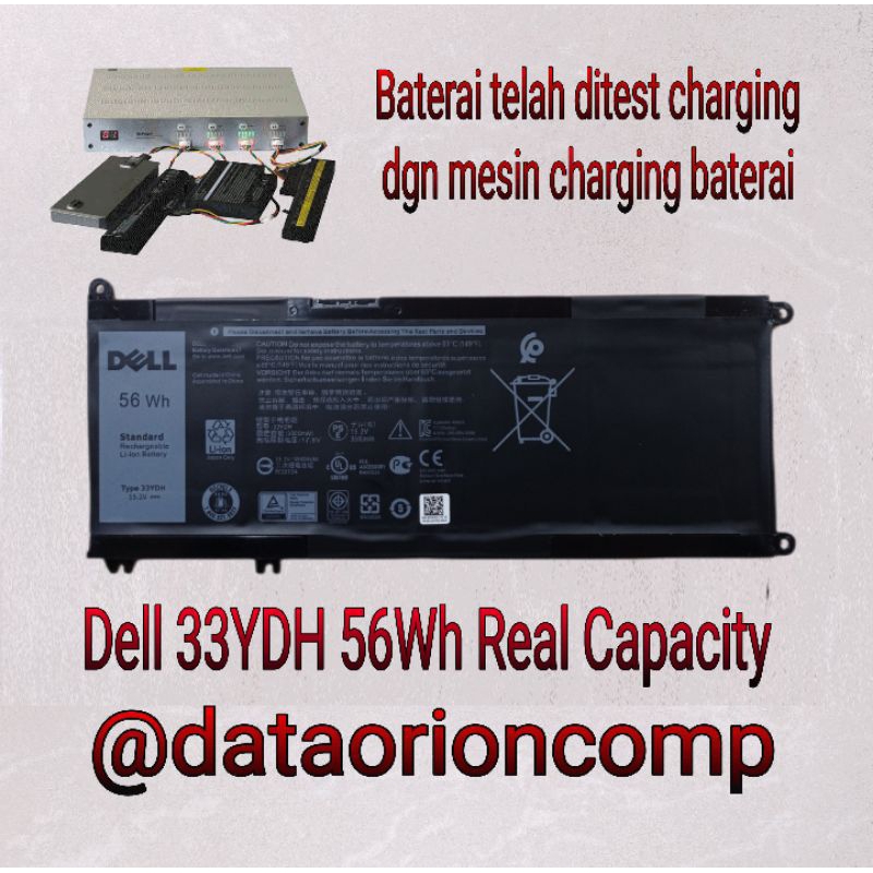 Baterai Dell Latitude 3380 3400 3480 3490 5580 3590 series 33YDH 56Wh