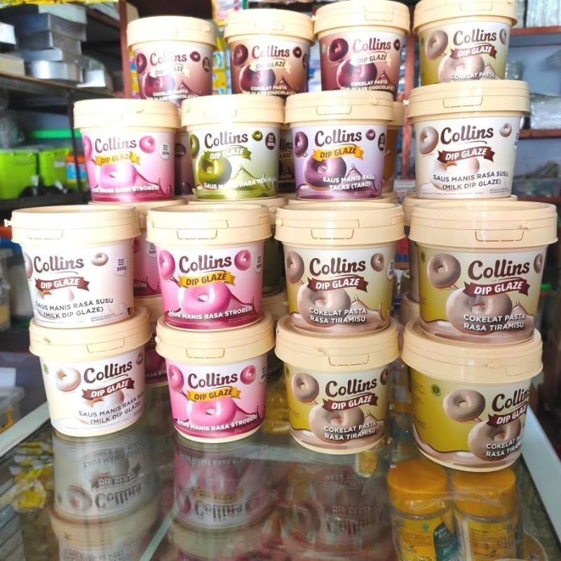 

Korzaln 300Gram 300Gr 300 Gram Collins Dip Glaze Dipglaze Ukuran Ember Pail Pil Kecil Mini Selai