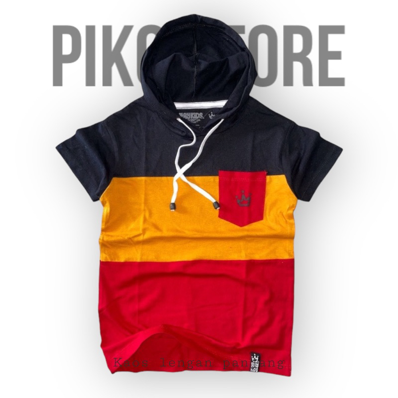 Piko kaos hoodie distro anak usia 1-12 tahun bahan katun