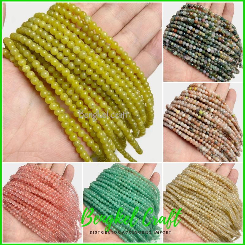 Batu alam 4mm Bulat Natural