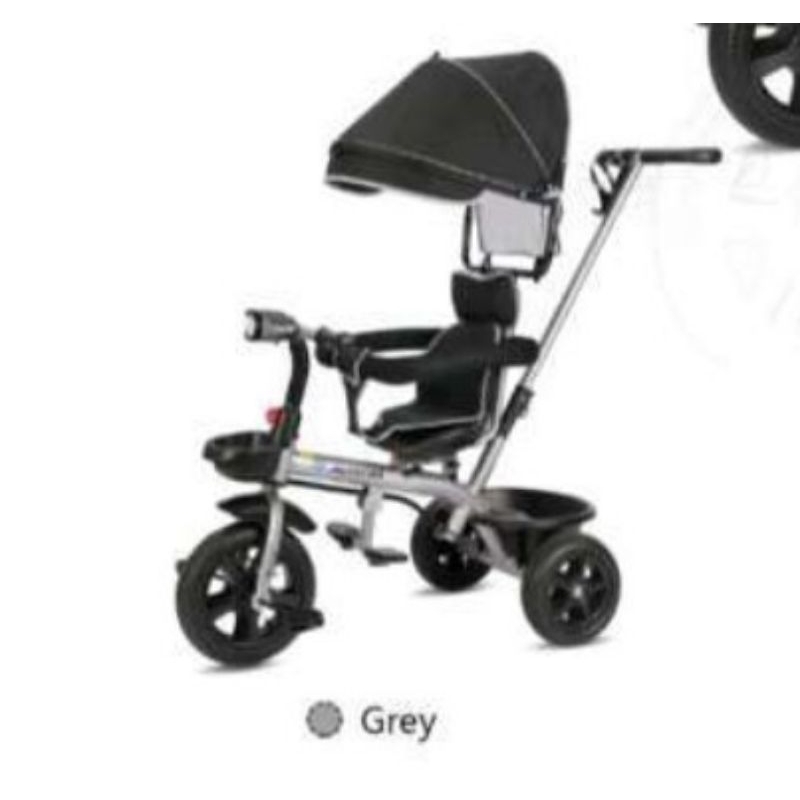 Sepeda Roda Tiga Anak Aviator 7711 Dorongan Musik Kanopy Jok Putar