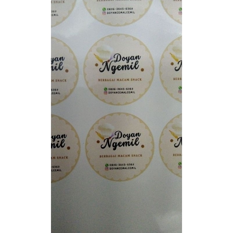 

Stiker chromo, label makanan ,label olshop 3CM, 4cm ,5cm ,6cm dll.