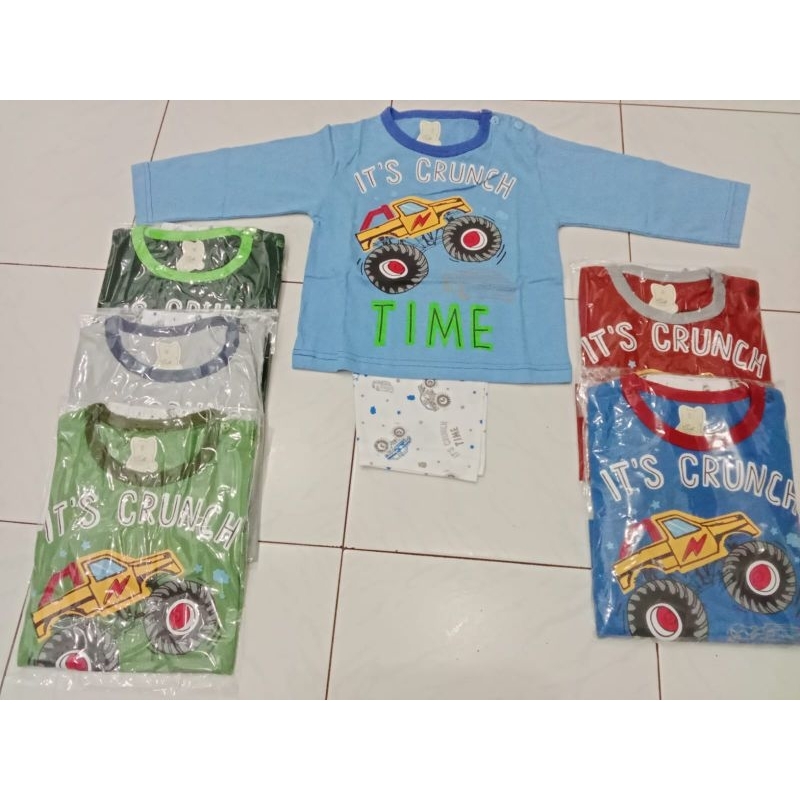 Piama baju tidur KAOS 100% KATUN HALUS anak laki perempuan boy girl cowok cewek buchi usia 4 5 6 7 8 9 10 11 12 tahun