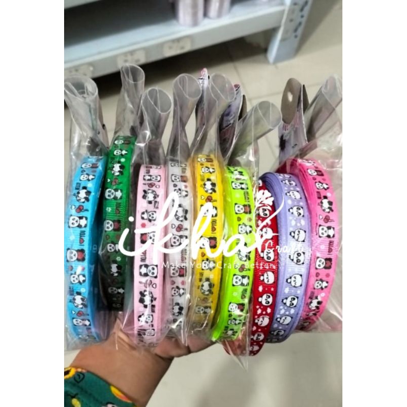 

Pita GrosGrain Motif Panda love 3/8