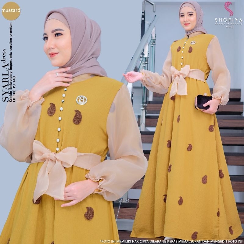 lNUMA,VENYA,JASMINE,,RATNA, RARAS,SYARLA ,HANA Set Maxi Dress Ori by Shofiya Fashion843