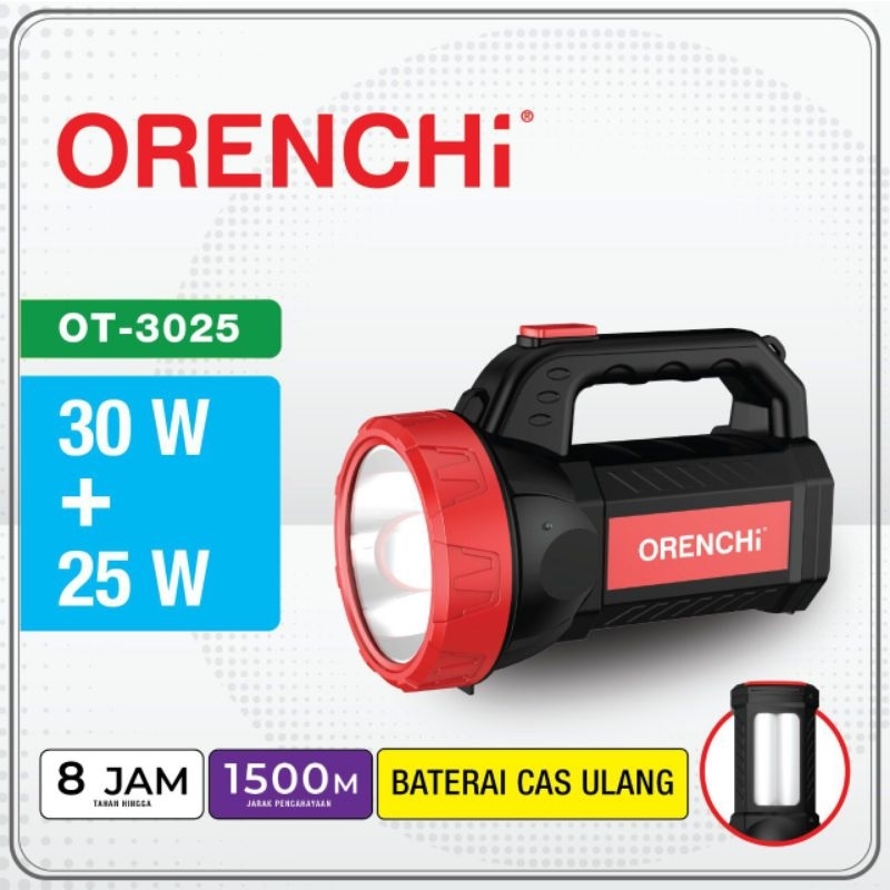 Orenchi Emergency Senter OT-3025 Tahan Lama Hingga 8jam