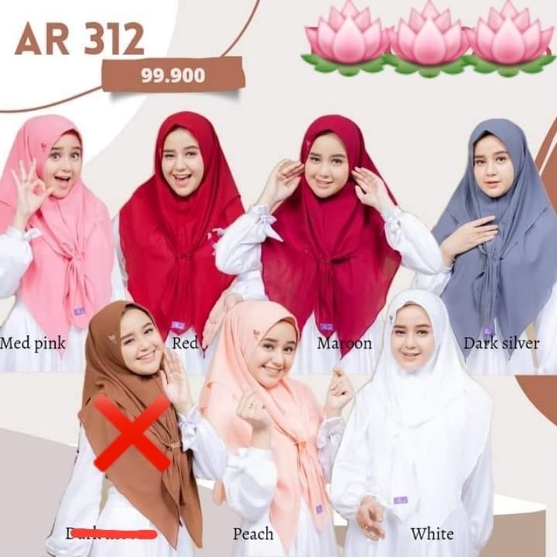 HIJAB ARRAFI AR 312//hijab bergo arrafi