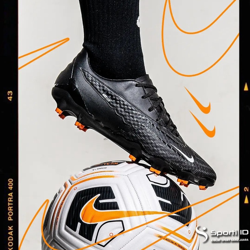 Sepatu Bola Nike Phantom GX Academy FG - Black Dk Smoke DD9473-010 Original