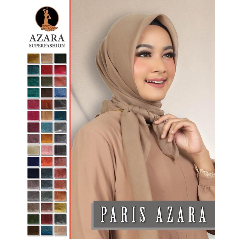 [Grosir 10pcs]Jilbab Azara Paris Hijab Segi Empat Polos Murah Segi4 Square Termurah