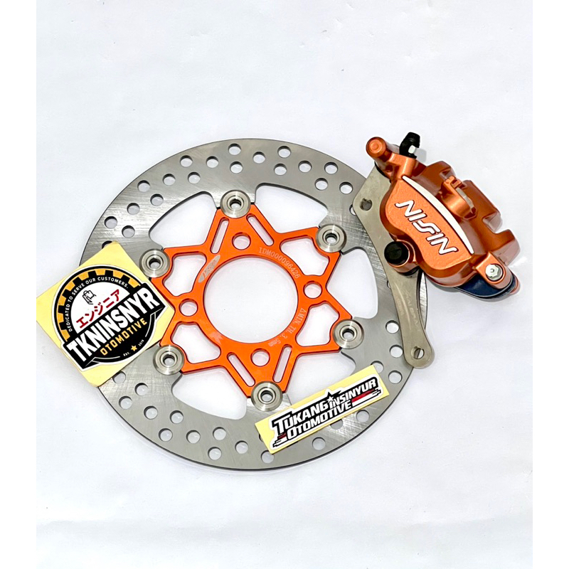 Disc Break Piringan Cakram Depan PSM 220mm + Kaliper Nissin Samurai 220mm Vario BeAT Scoopy Genio - 
