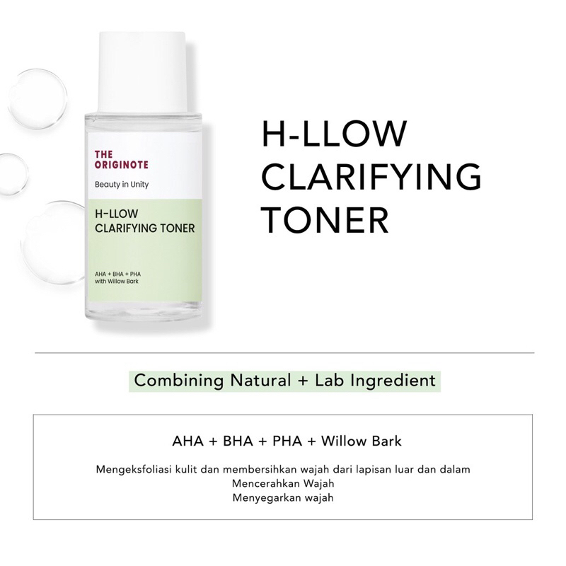 The Originote H-Llow Clarifying Toner - 80ml