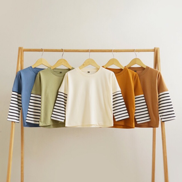 KAITA TEE | Kaos Oversize Anak Unisex Stripe 1 - 6 Tahun