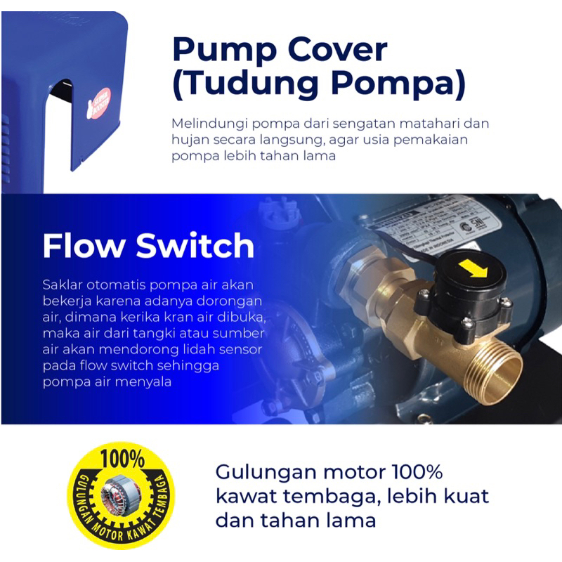 Booster Pump Shimizu PB 228 BIT / Pompa Air Dorong SNI