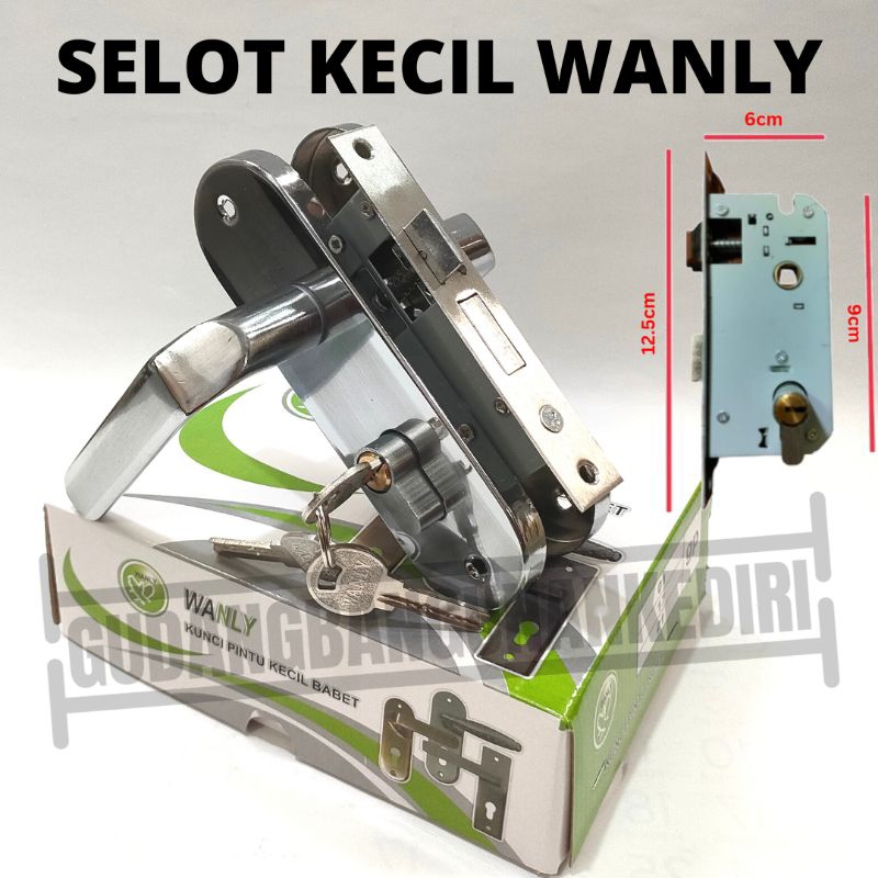 selot slot kunci pintu rumah kecil handel handle hendel kecil small wanly classic
