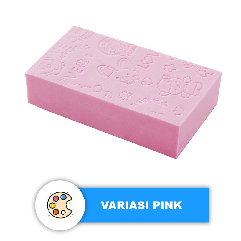 Spons Mandi Pengangkat Daki Zamzam E359 Sponge Pororo Busa Lembut Spons Anti Daki