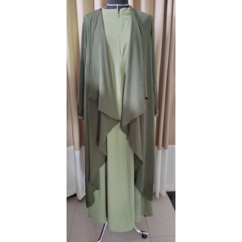 Preloved Gamis At Muflih Hijau/Sage Green