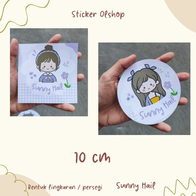 Cetak Sticker Olshop Bentuk Lingkaran &amp; Persegi | Sticker Olshop, Freebies, Event, Lebaran, Natal dll | Cetak Sticker Murah