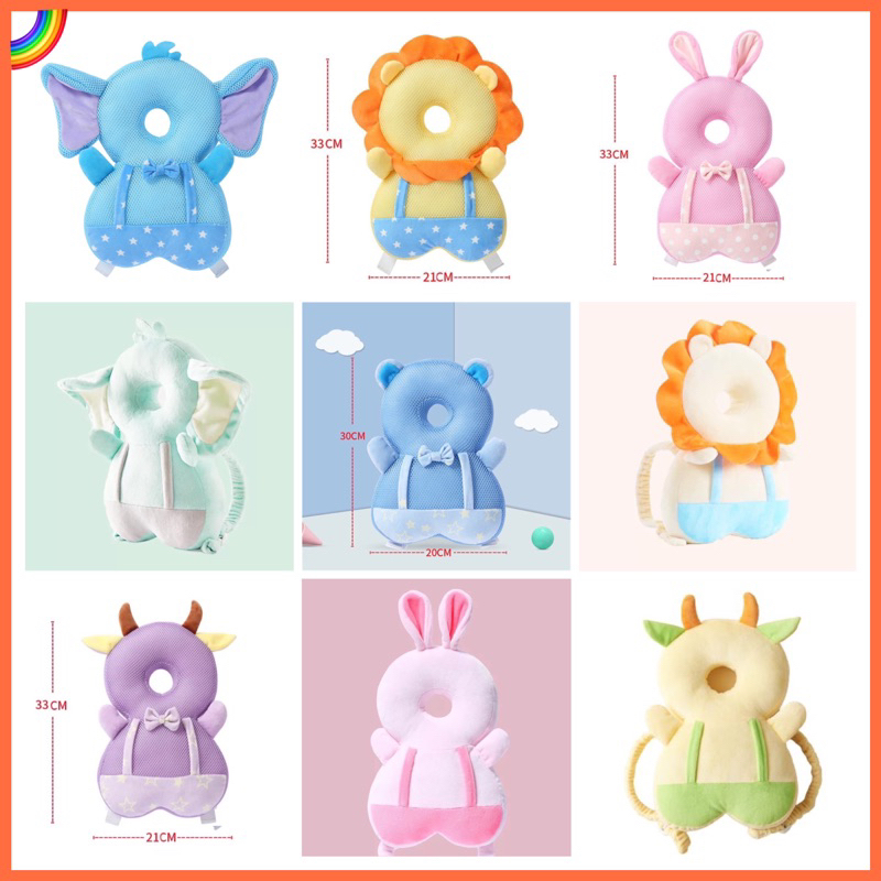 Babyglory.id ✨&quot;FREE BELT&quot; ANIMAL SERIES Bantal Pelindung Kepala Bayi Anti Jatuh / Baby Head Protector Ransel