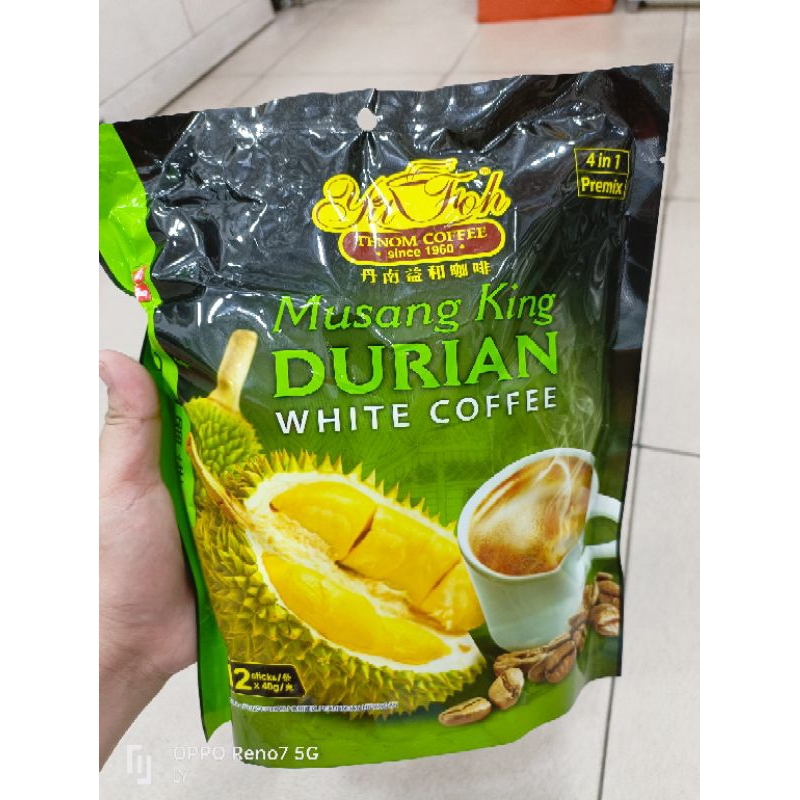 

Tenom Kopi Musang King Durian Whitte Coffee Malaysaia