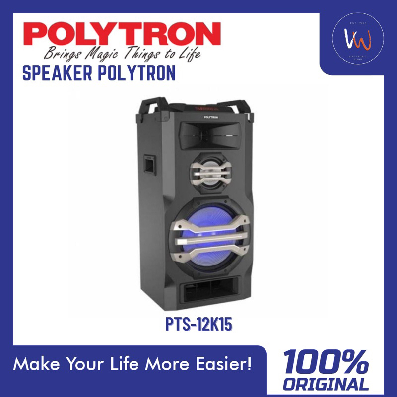 Speaker Aktif Polytron PTS-12K15 / USB / Karoke / Ngaji / FREEONG CIKAMPEK, KARKOT, PWK KOTA