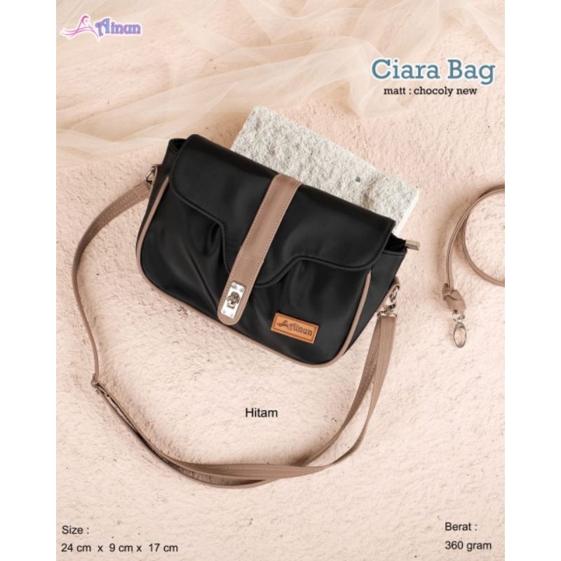 TAS SELEMPANG CIARA BAG BY AINUN BAHAN CHOCOLY ANTI AIR WATERPROOF PREMIUM