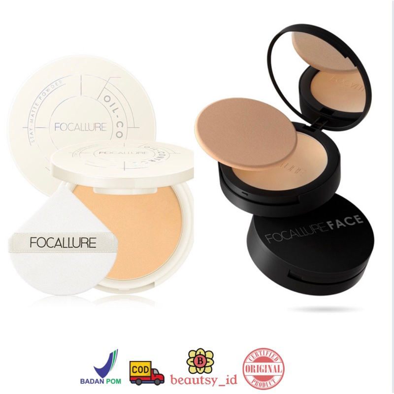Focallure Oil Control Pressed Powder Bedak Padat Matte Original BPOM