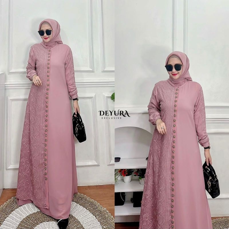 COD KAYLA DRESS BY DEYURA SIAP KIRIM GAMIS TERBARU DEYURA