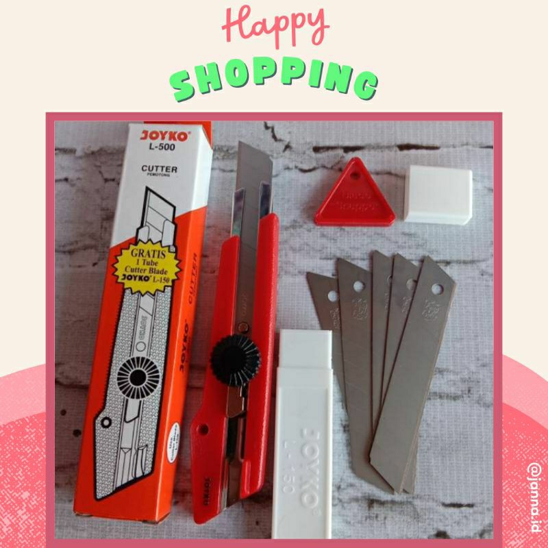 

CUTTER BESAR JOYKO L-1500 MURAH / PISAU PEMOTONG BESAR / CUTTER BESAR + BONUS REFILL L-150 ISI 5 PSC