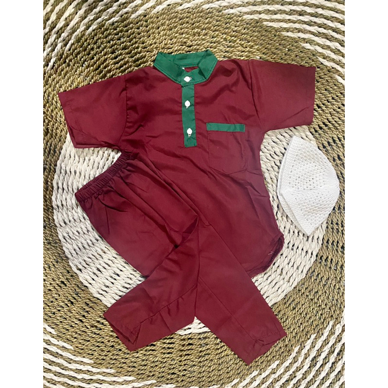 setelan koko anak laki laki 1-8tahun baju muslim anak laki laki