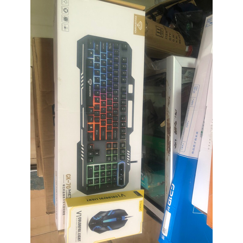 keyboard & mouse gaming divipard rgb promo