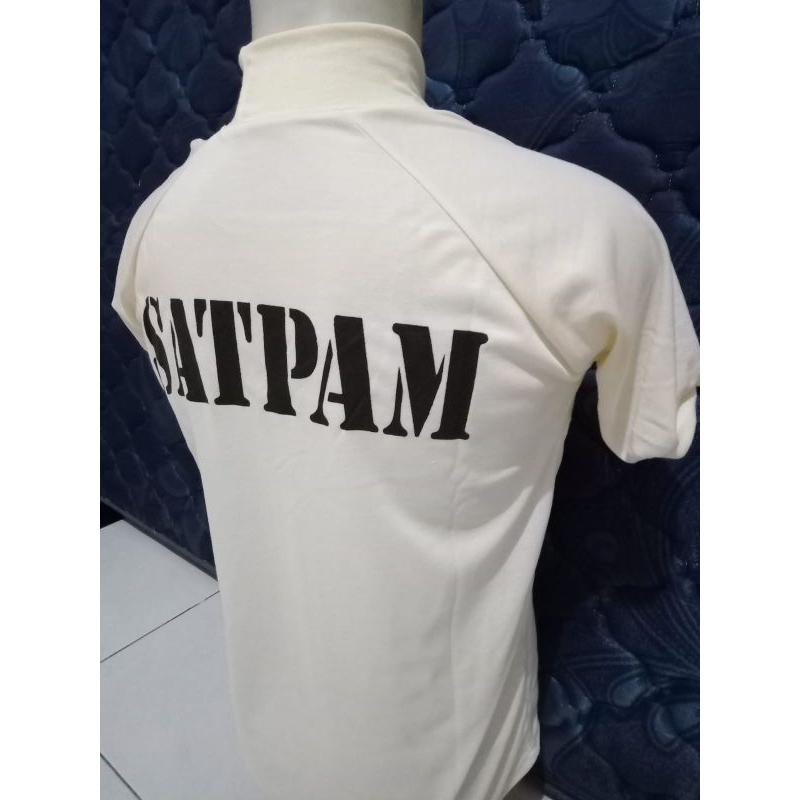 KAOS SATPAM SECURITY TERBARU LEHER TINGGI