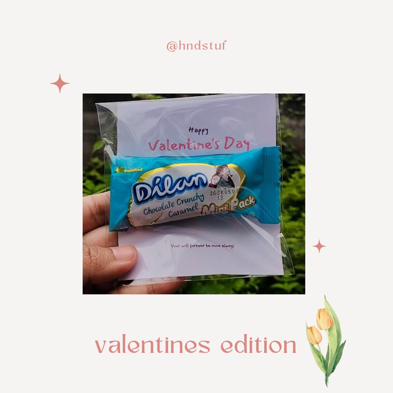 

(Bisa Custom Tulisan ) Minigift snack Valentines Special edition