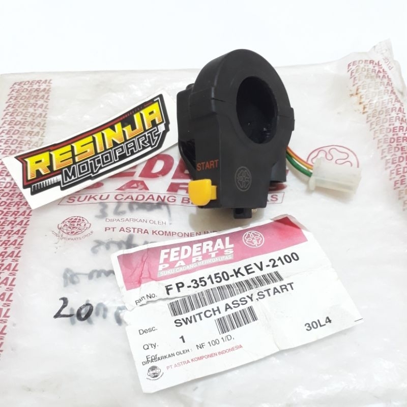 Holder Saklar Kanan Stater Honda Supra X Lama Supra Fit Lama Original Federal KEV