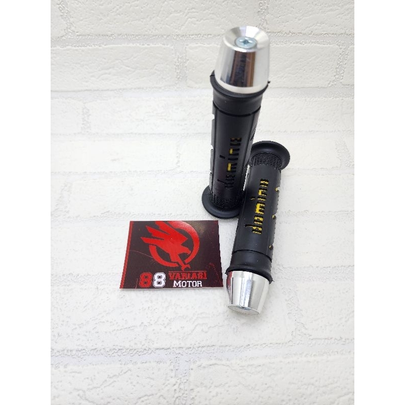 Handgrip Sisik Plus Jalu Stang Pcx Mini Chrome Universal Semua Motor Bisa pakai