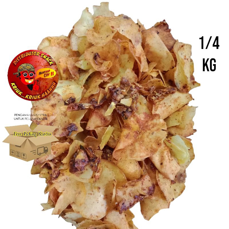 

Keripik singkong pedas 250 gram