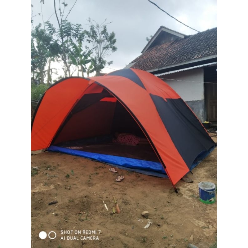 tenda camping kapasitas 10 orang/tenda camping/tenda dome /tenda pramula