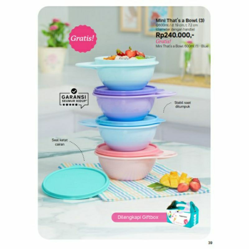 MINI THATS BOWL TUPPERWARE