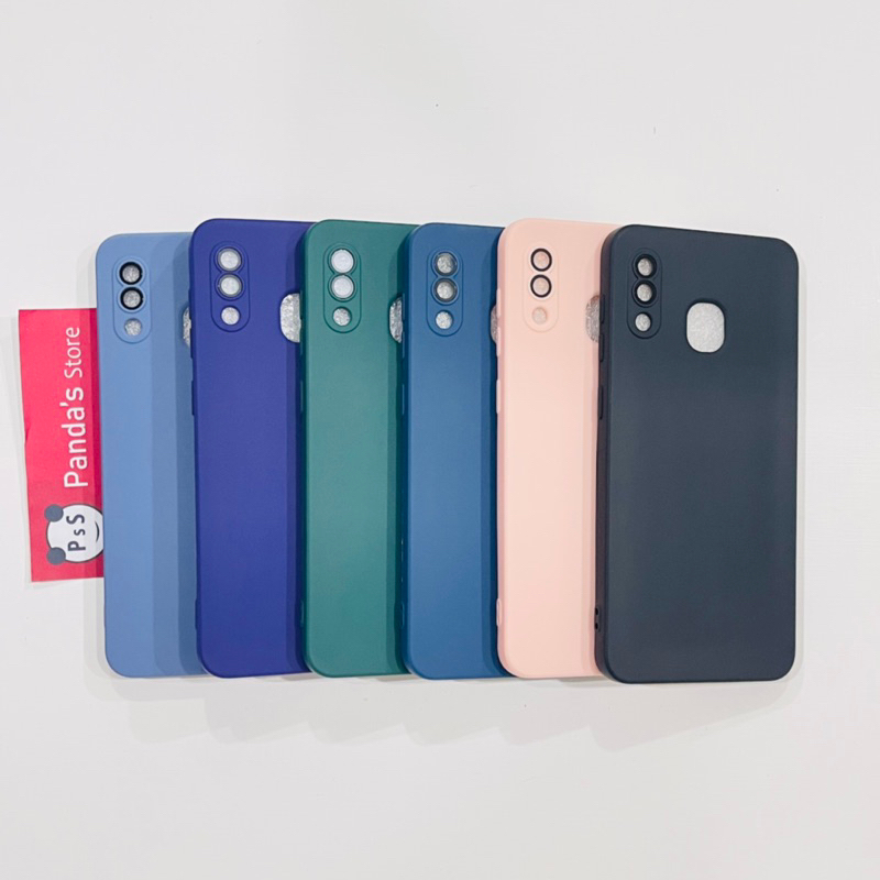 Case Samsung A20 / A30 Lenspro Makaron Full Color Softcase Pro Lensa