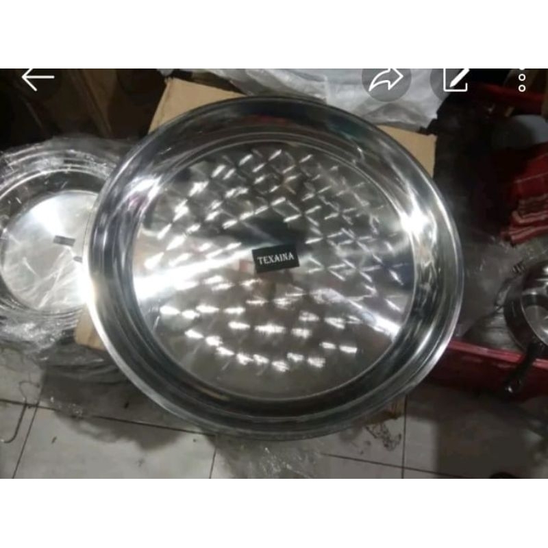 NAMPAN BULAT STAINLESS STEEL 40CM