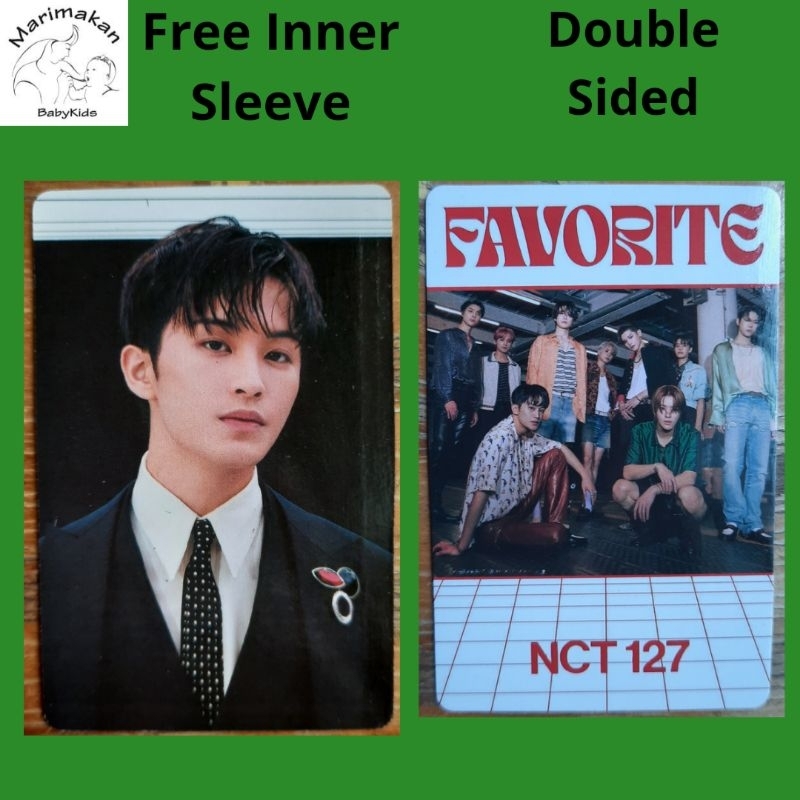 Photocard Mark NCT 127 Kpop Idol Favorite Era FREE Inner Sleeve Double Sided