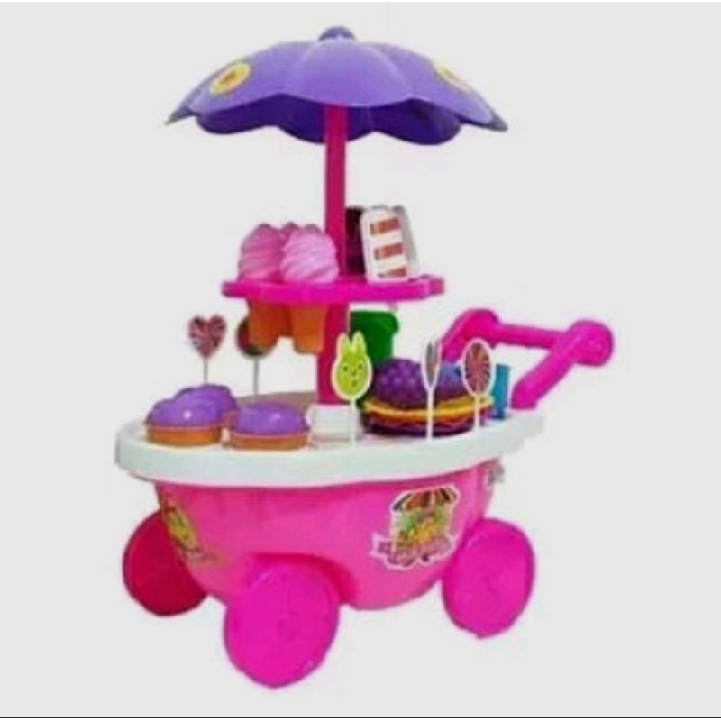 MAINAN ANAK GEROBAK ES KRIM DORONG JUMBO