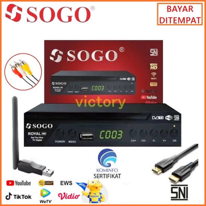 Makassar STB Set top box digital TV receiver penangkap siaran TV