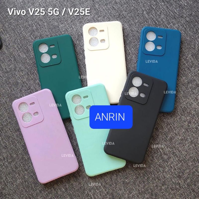 VIVO V25 5G V25E CASE MACARON SQUARE ANTI NODA ANTI DEBU CASING SOFTCASE SILIKON