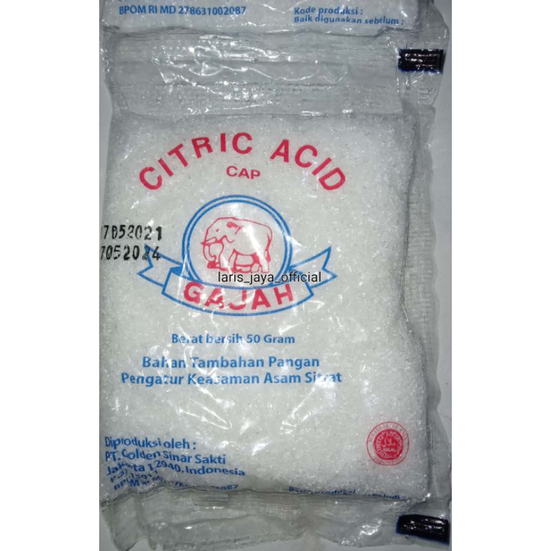 

citric acid /citrun cap gajah 50gr