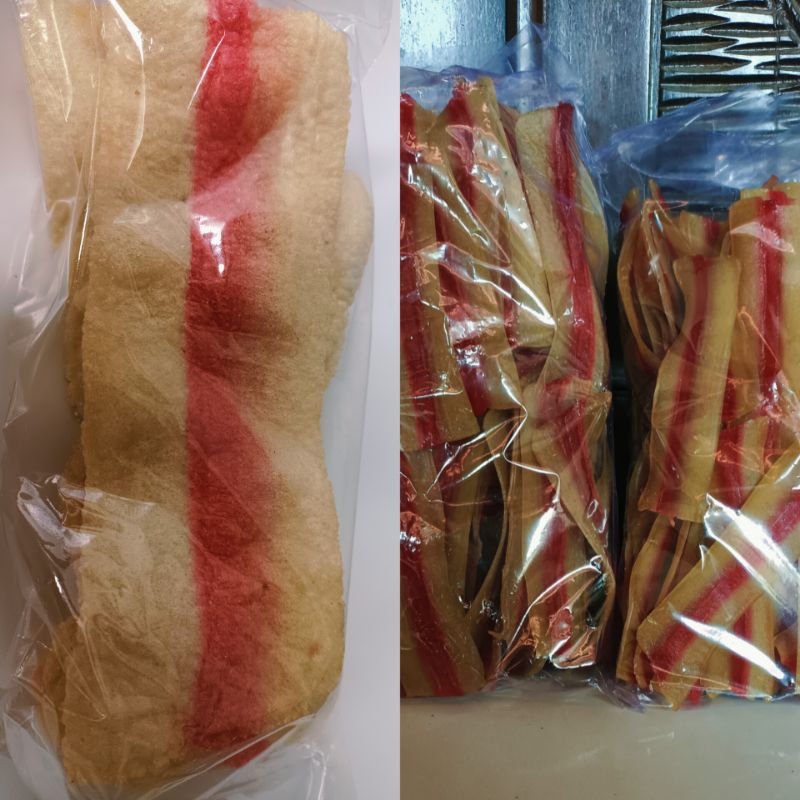 

krupuk puli lapis merah putih kemasan 500grm