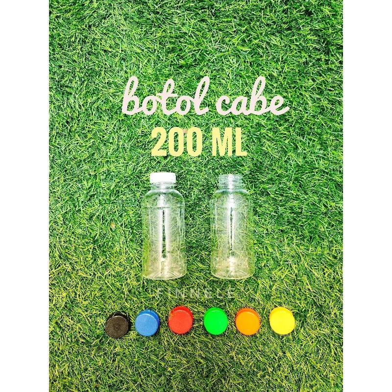 Botol Cabe 200ml / Botol Plastik 200ml / Botol Jus / Botol Susu / Botol Kopi